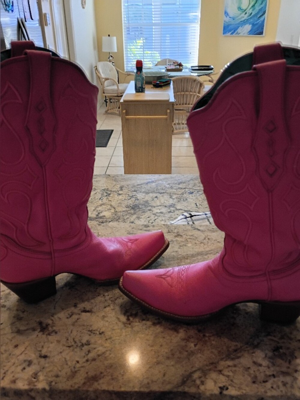 Corral Hot Pink Western Cowboy Boots Worn Once 10 Gorgeous! - Picture 3 of 16